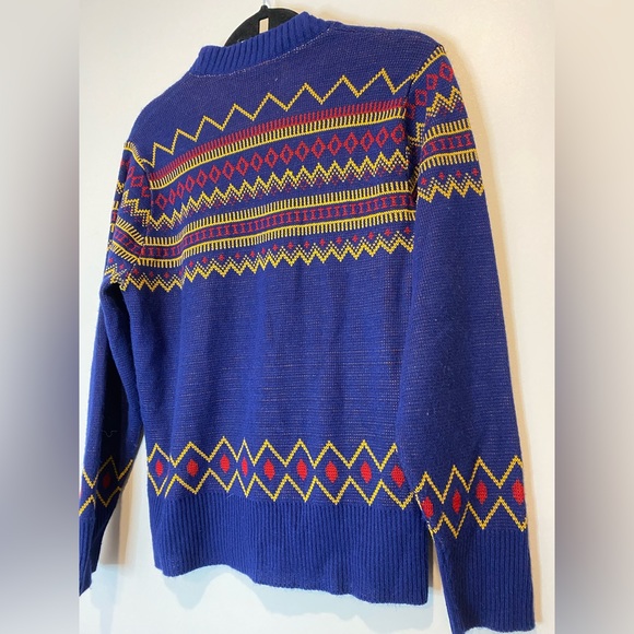 VTG 70s Fair Isle Pullover Sweater - Picture 5 of 5
